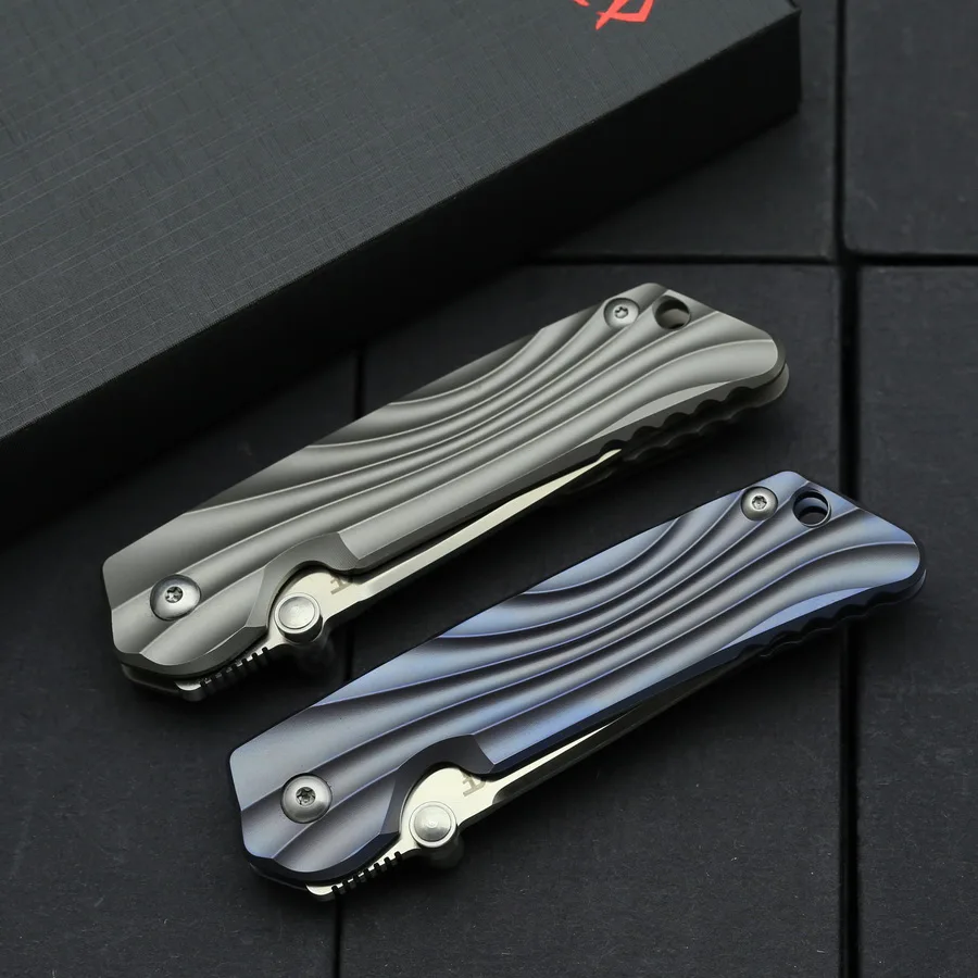 Складной нож BEKETEN M390 steel HT02 flipper титановая ручка карманный подарочный для кемпинга