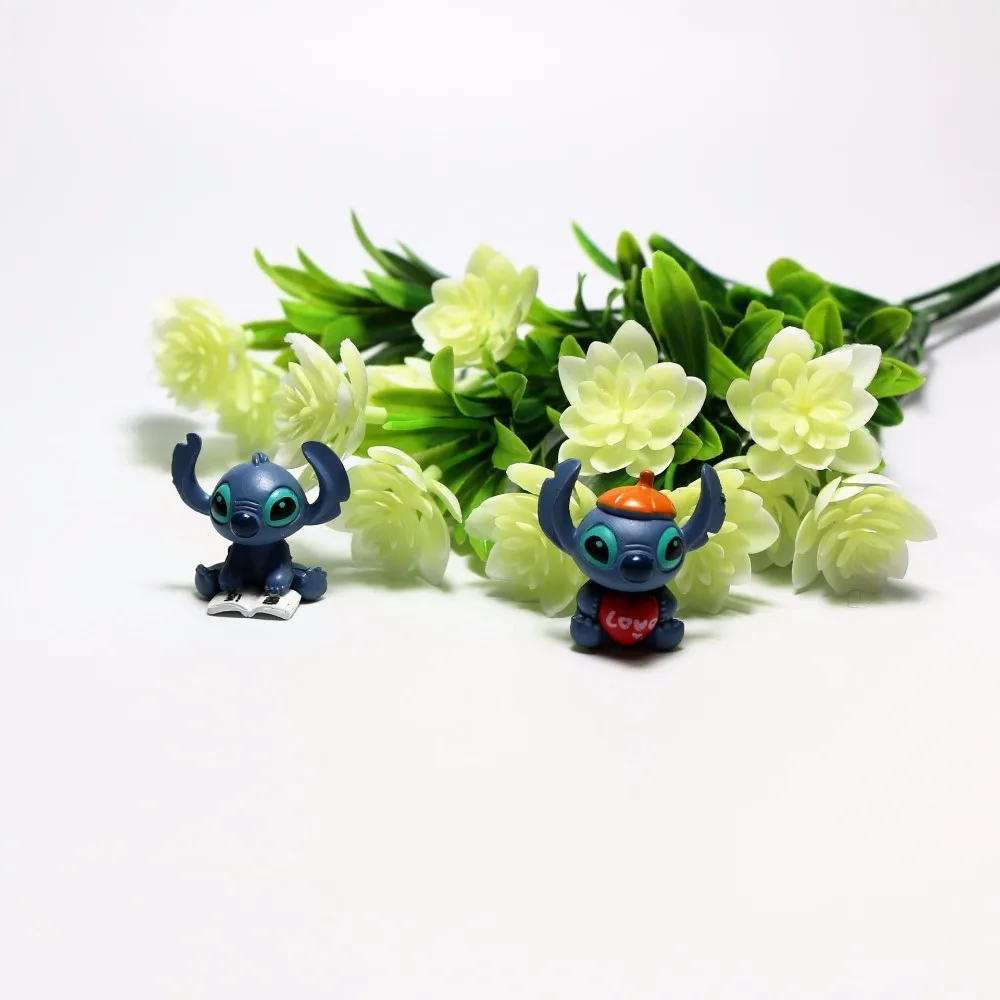 Фигурки героев аниме Стич и ЛиЛо мини фигурки из ПВХ детская игрушка