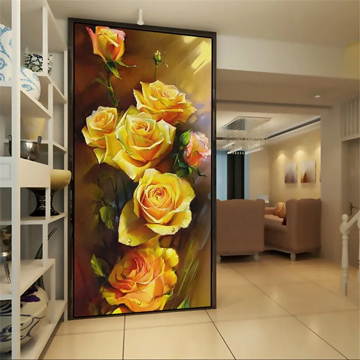 PSHINY 5D DIY Алмазная вышивка распродажа желтые розы цветы полная дрель квадратные Стразы картины алмазная живопись Новые поступления