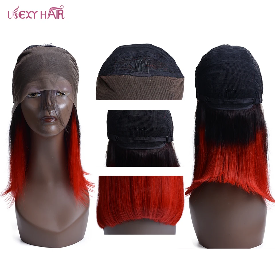 USEXY волосы боб парик короткий кружевной передний человеческие парики для женщин