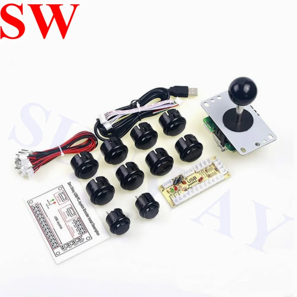 Аркадные Наборы сделай сам запчасти для джойстика Sanwa кодировщик USB ПК игровые