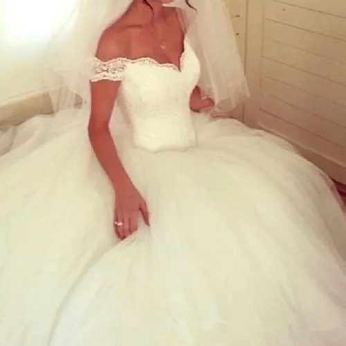 Luxury Lace cap Sleeve Ball Gown Wedding Dresses Bridal 2020 Princess Turkey | Свадьбы и торжества