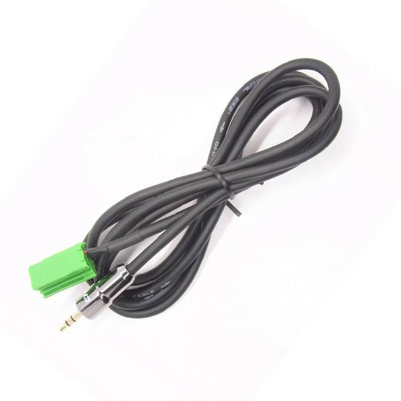 Biurlink Car 6Pin Mini ISO CD Changer Socket to Golden 3.5MM Audio Plug Jack Aux Cable Adapter for Renault Update List Models | Автомобили