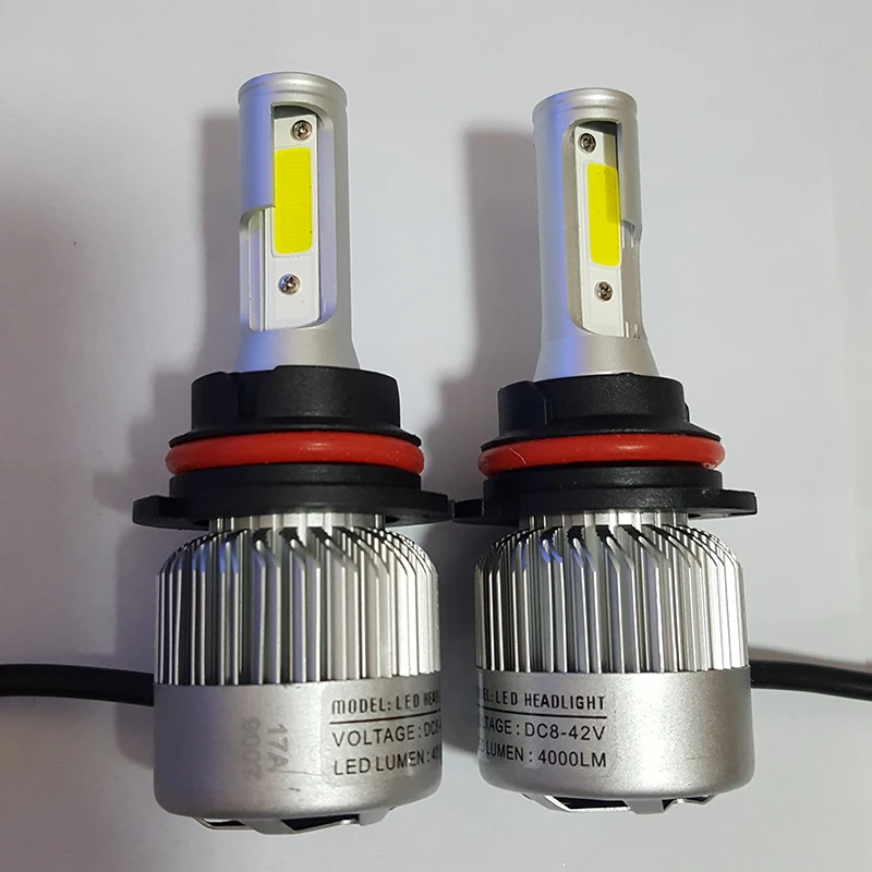 6000K 12V COB HB5 9007 автомобильная светодиодная лампа для фары высокий низкий би луч светильник для Dodge Isuzu pickup Raptor hi lo передняя фара дальнего света