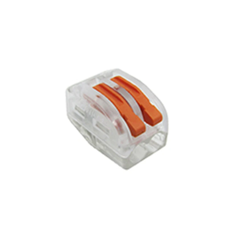212 white PCT-222 212/3/4/5/8 компактный проводной разъем проводки, проводниковый блок 0,08-2.5mm2 SPL-2/3 пуш-ап-в клеммный блок - Цвет: 212 white