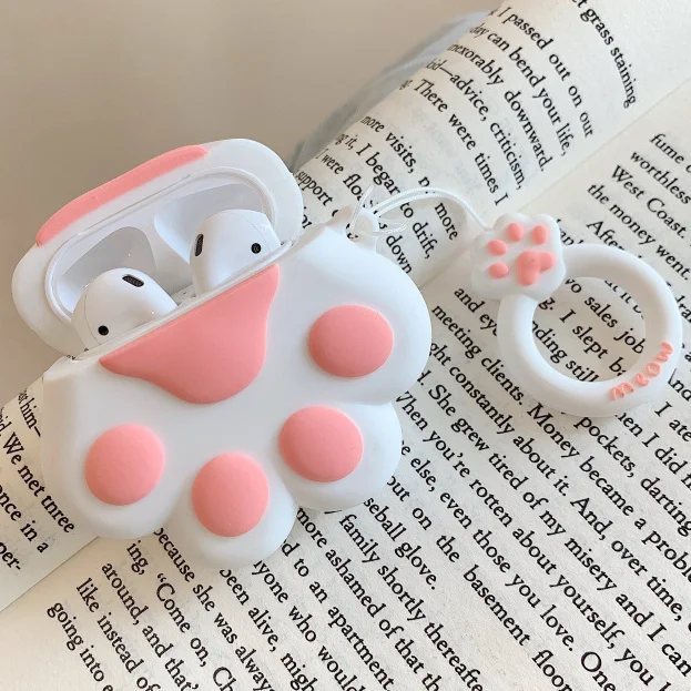 style 2 Милый мультяшный чехол для наушников airpods Apple, Bluetooth гарнитура, защитная оболочка, интересный чехол для наушников, 3D Силиконовый мягкий чехол - Цвет: style 2