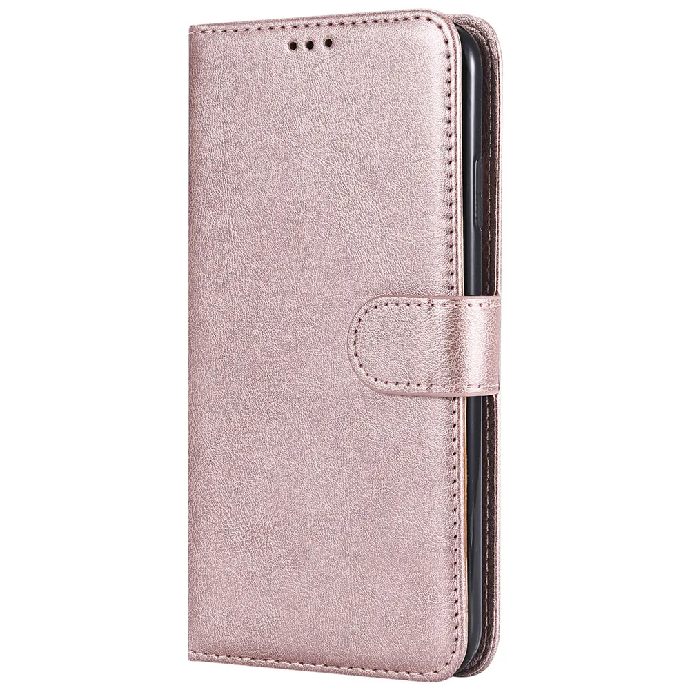 Rose Gold Съемный 2 в 1 чехол-книжка бумажник чехол для samsung Galaxy S6 S7 край S8 S9 A6 A8 плюс A3 A5 плотная кожа внешней оболочки - Цвет: Rose Gold