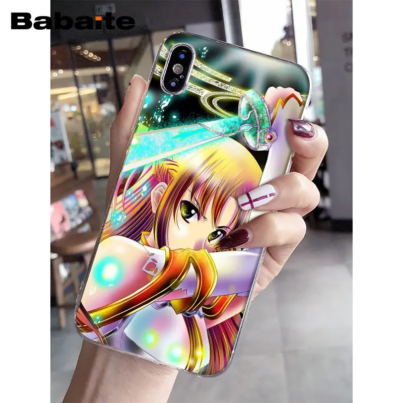 A15 Babaite Sword Art Online SAO Japan аниме чехол для телефона для iPhone 5 5Sx 6 7 7plus 8 8Plus X XS MAX XR - Цвет: A15