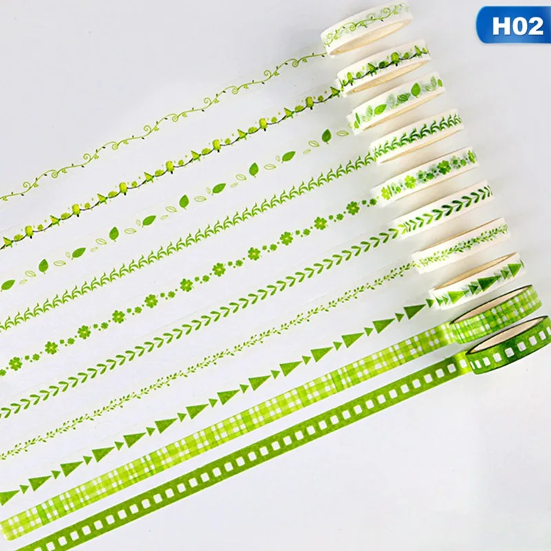 10 цветов ручной дневник наклейка для скрапбукинга DIY этикетка Маскировочная