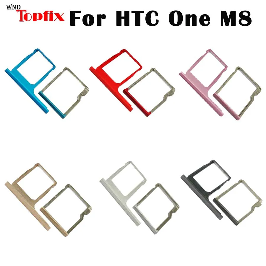 

Держатель для SIM-карты HTC One M8, металлические запасные части для HTC One M8, слот для Micro SD-карты, оптовая продажа
