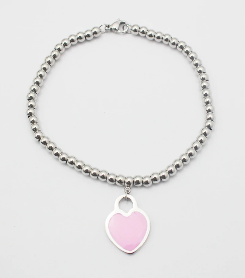 2017 летние трендовые Подвески Металлические бусины браслеты розовый браслет с