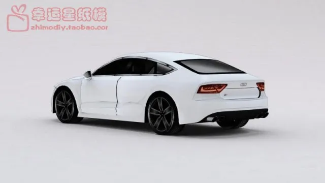 RS7 спортивный автомобиль 3D бумажная модель Сделай Сам бумажный штамп ручной