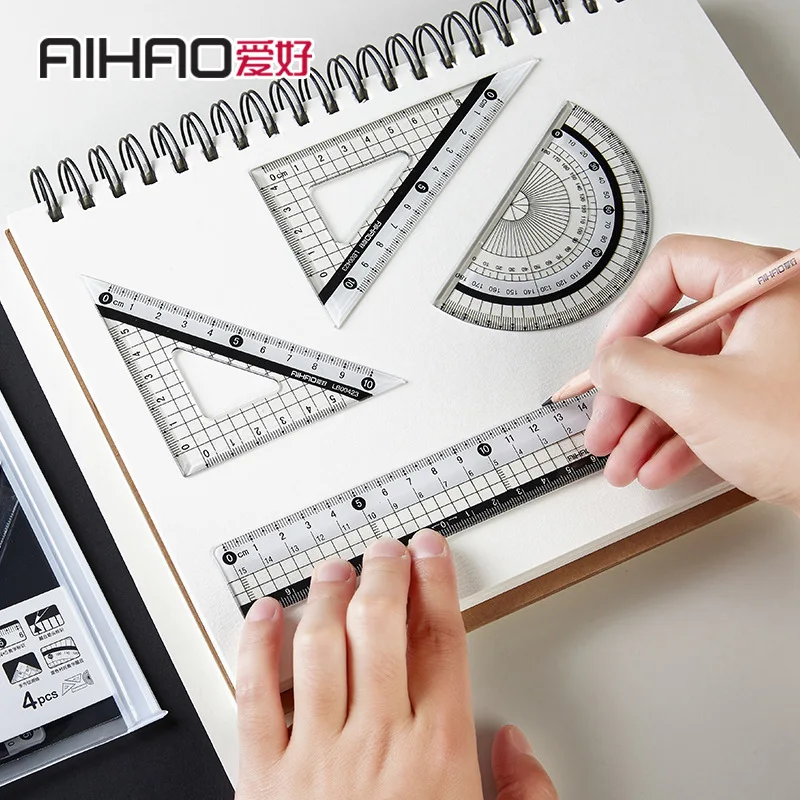 Математический набор чертежный правил инженер Пластик правитель комплект