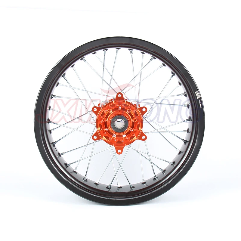 Оранжевая ступица заднего колеса Supermotard 5 0*17 дюймов для KTM SXF EXC-R SX EXC 300 450 125 250 350 530