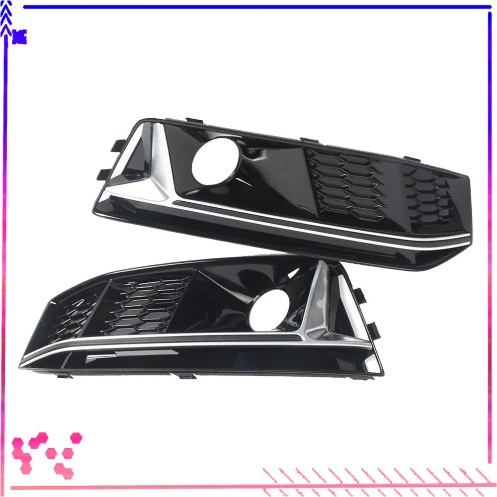 Chrome с отверстием черный Передний левый и правый бампера нижняя ACC решетка крышка