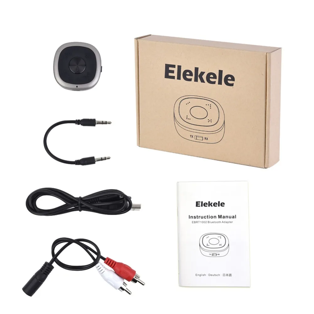 Elekele 2 In 1 Bluetooth Transmitter Receiver Wireless 3.5MM Audio Adapter For Smartphone PC TV Bluetooth Receiver Transmitter