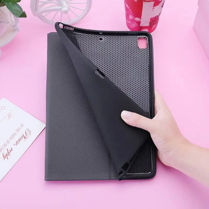 PU 3D вышитый Фламинго умный чехол для iPad Air 2 1 2017 Новый 234 Pro авто