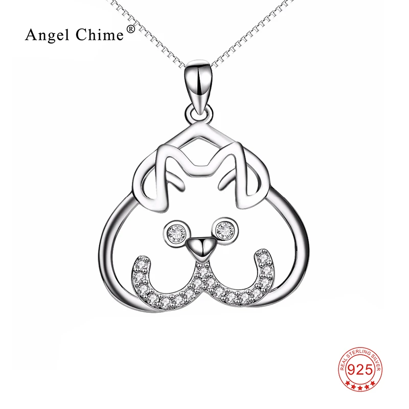 Женское колье чокер из серебра 925 пробы с подвеской в форме сердца|fashion jewelry|jewelry