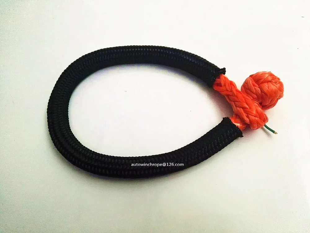 Оранжевые мягкие скобы UHMWPE 8 мм * 80 хомуты для лебедок ATV внедорожников аксессуары