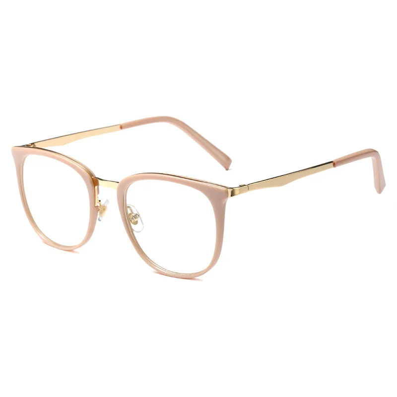 C05 Khaki Frame YDO New Optical Glasses Frame Women Round Glasses Frames Female Prescription Vintage Acetate Ultralight Clear Reading Glasses - Цвет оправы: C05 Khaki Frame