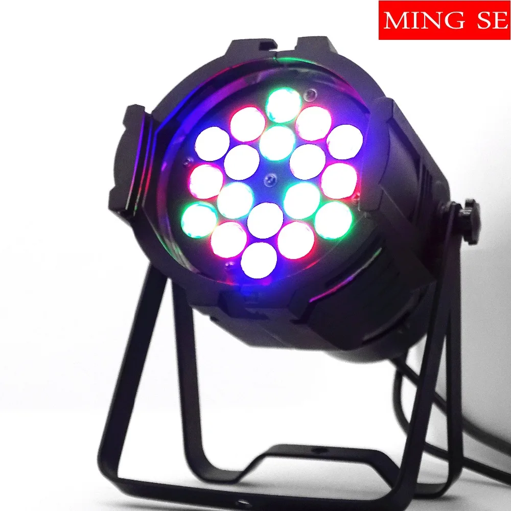 18 штук 18x3w Aluminu светодиодный сценический светильник RGB LED Par проектор с DMX512 Master Slave