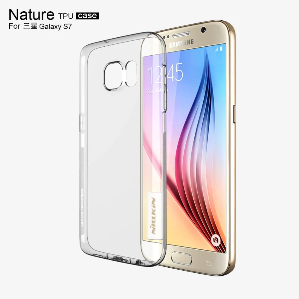 Для samsung Galaxy S7 NILLKIN Nature TPU мягкий чехол на заднюю панель прозрачный натуральный силиконовый чехол с розничной посылка