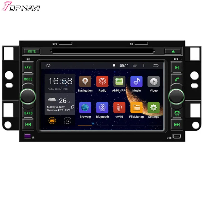 Автомобильное радио Topnavi 7 дюймов Восьмиядерный процессор Android 6 0 для