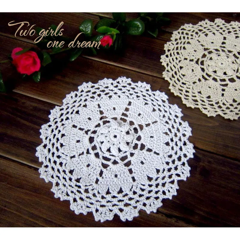 Подставка под горку в виде листа клевера 18 см 20 шт./лот|cup pad|lace doiliesleaf coaster |