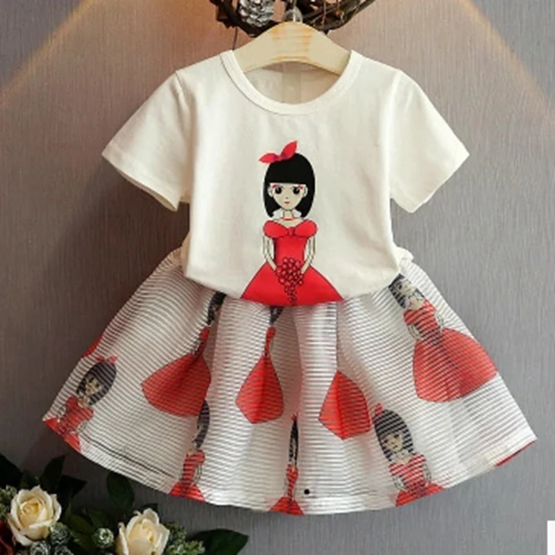 Детская летняя юбка для девочек модель 2019 года Яркие топы и юбки одежда | обувь