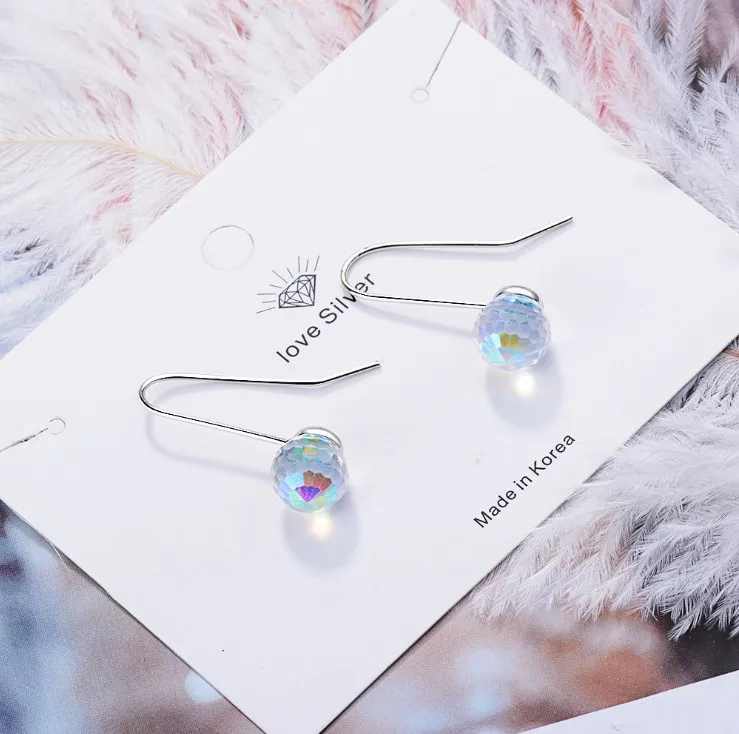 Новинка 2020 серьги из кристаллов от Swarovski оптовая продажа простые и стильные