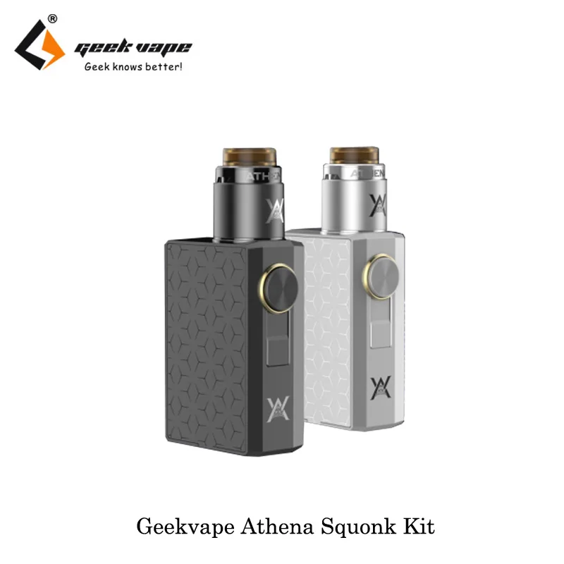 Оригинальный geekvape Athena squonk комплект механический мод VAPE 6.5 мл бутылка с RDA танк
