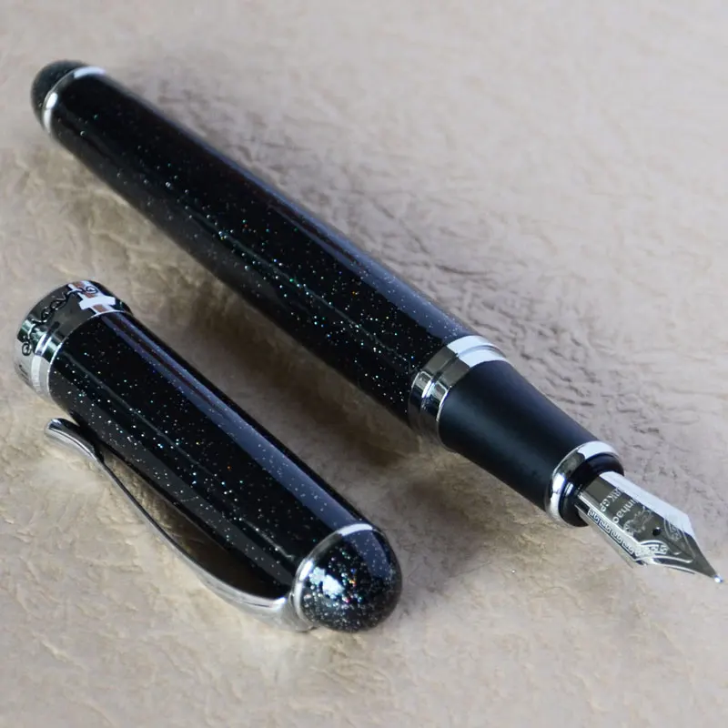 JINHAO X750 мерцающие пески 0 7 мм Средний наконечник перьевая ручка 750 | Канцтовары для
