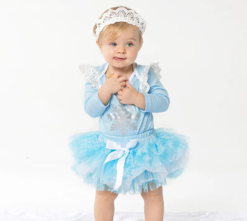 3 шт. Детские хлопковые комбинезоны с кружевом и короной | Мать ребенок