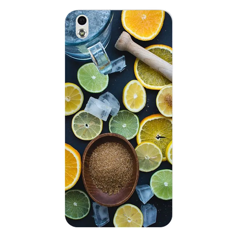 Чехол для HTC Desire 816 816G с двумя sim картами задняя крышка цветочными растениями