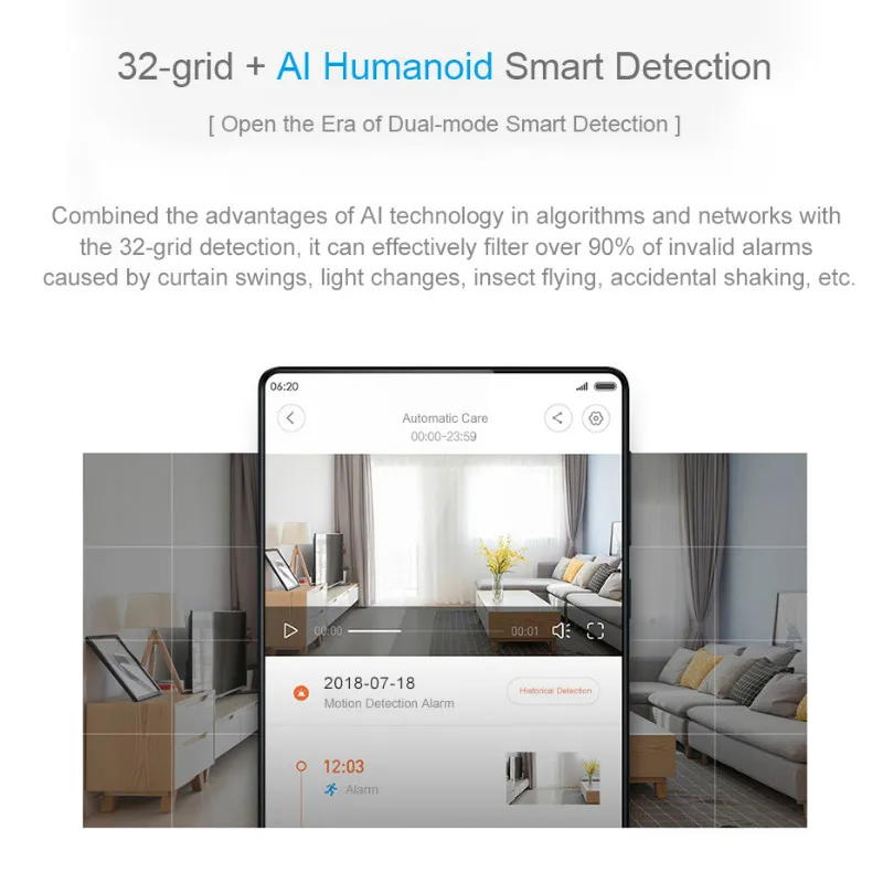Xiaomi Smart 1080 P видеокамера 130 градусов FOV ночной 2,4 ГГц двухдиапазонный умный монитор безопасности WiFi Пульт дистанционного управления
