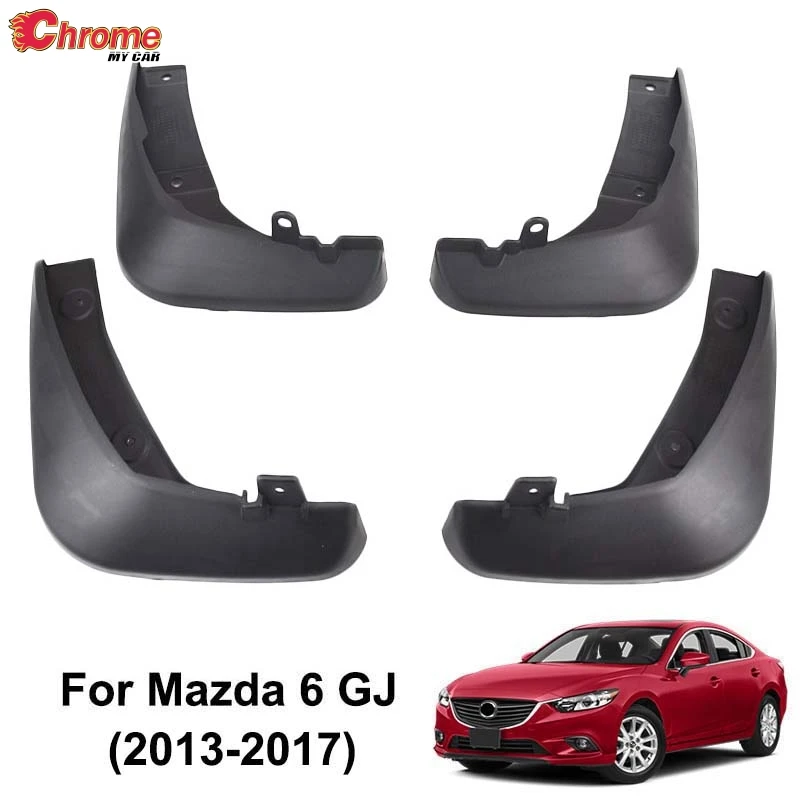 Брызговики для Mazda 6 Atenza GJ 2013 2014 2015 2016 2017|Хромирование| |