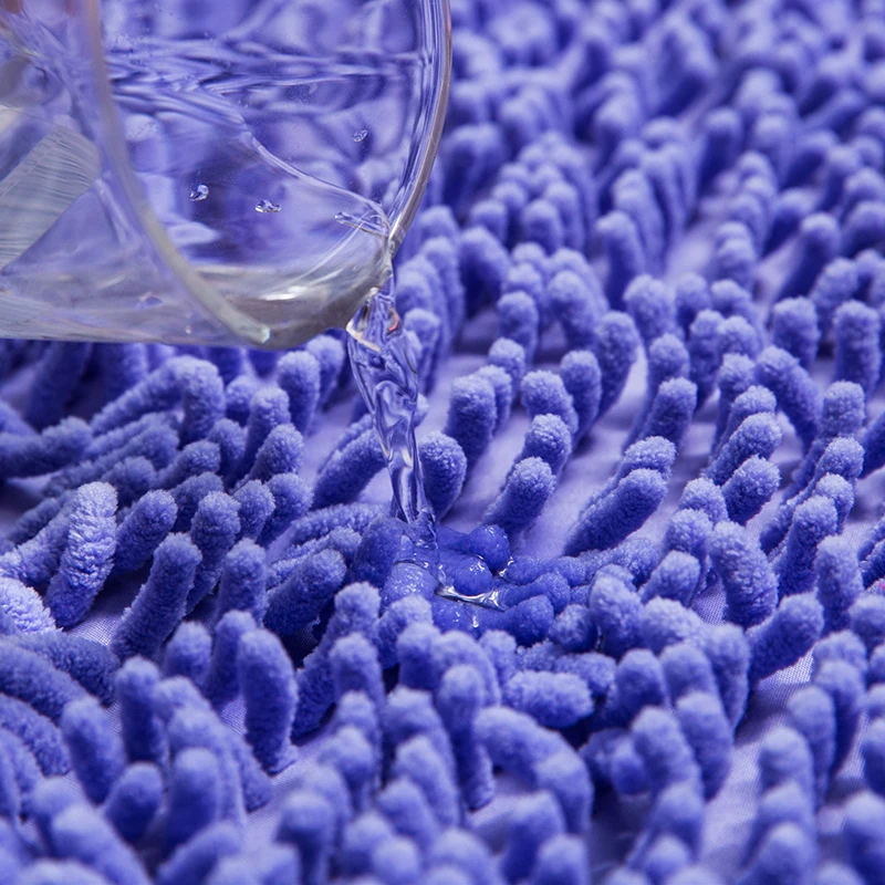 Мохнатый коврик для ванной 40*60 см из микрофибры нескользящий мягкий