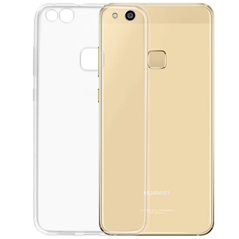 Чехол для Huawei P10 lite силиконовый защитный прозрачный мягкий белый чехол P20 P30 Pro