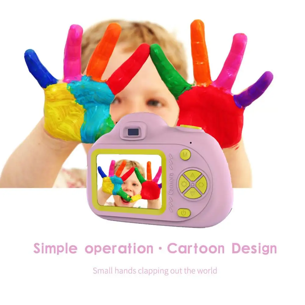 720P Милая игровая камера 2 дюйма детская компактная видеокамера игрушка Поддержка
