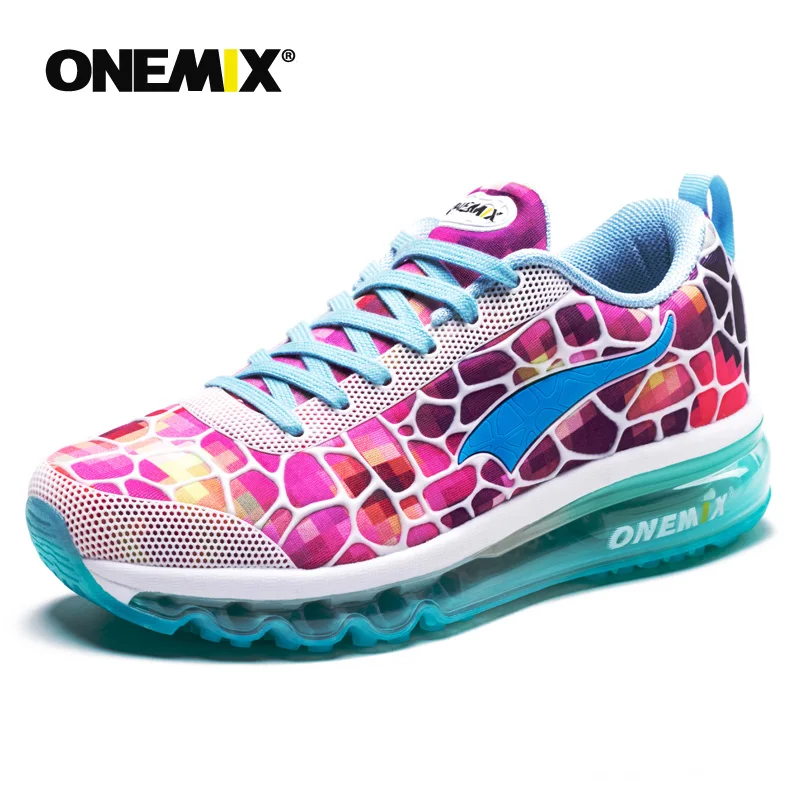Женские розовые кроссовки ONEMIX 2021 женские с воздушной подушкой для бега на