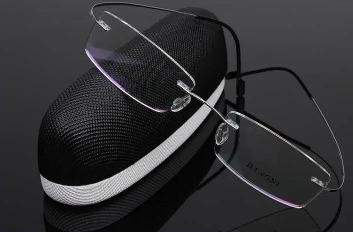 Лидер продаж легкая гибкая оправа для очков без винтов 6 г из чистого титана