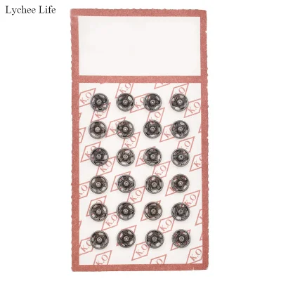 Gun color Lychee Life DIY кукольная одежда мини металлическая пряжка невидимая оснастка боты Кукла Одежда Швейные аксессуары ручной работы - Цвет: Gun color