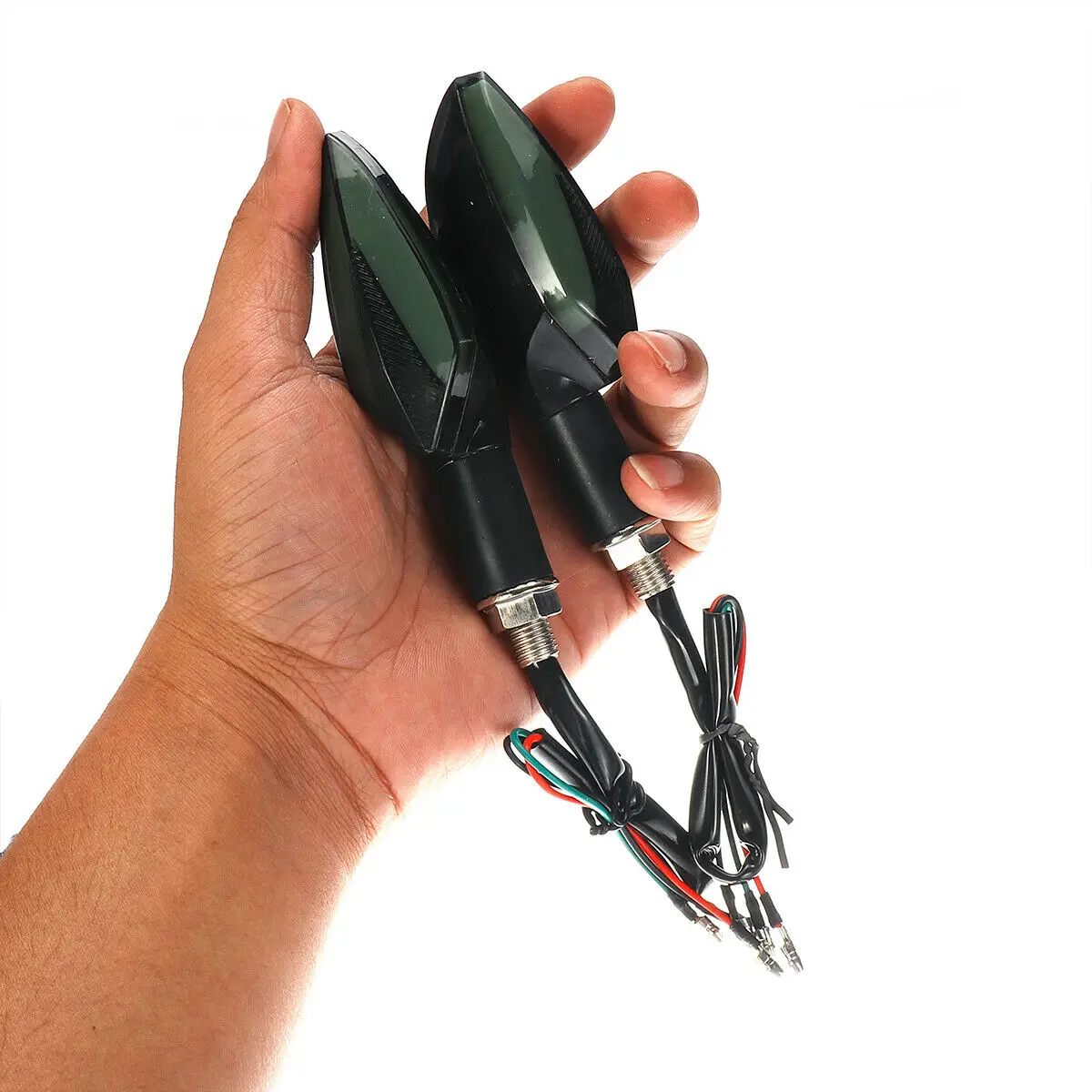 2 шт. мотоциклетные Светодиодные Сигнальные огни мигающие индикаторы задние стоп