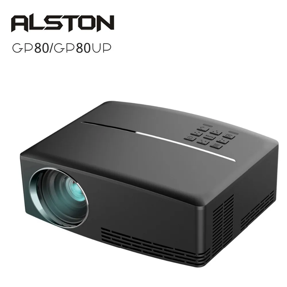ALSTON 1800 люмен 4 K HD проектор светодиодный видеопроектор GP80 Портативный