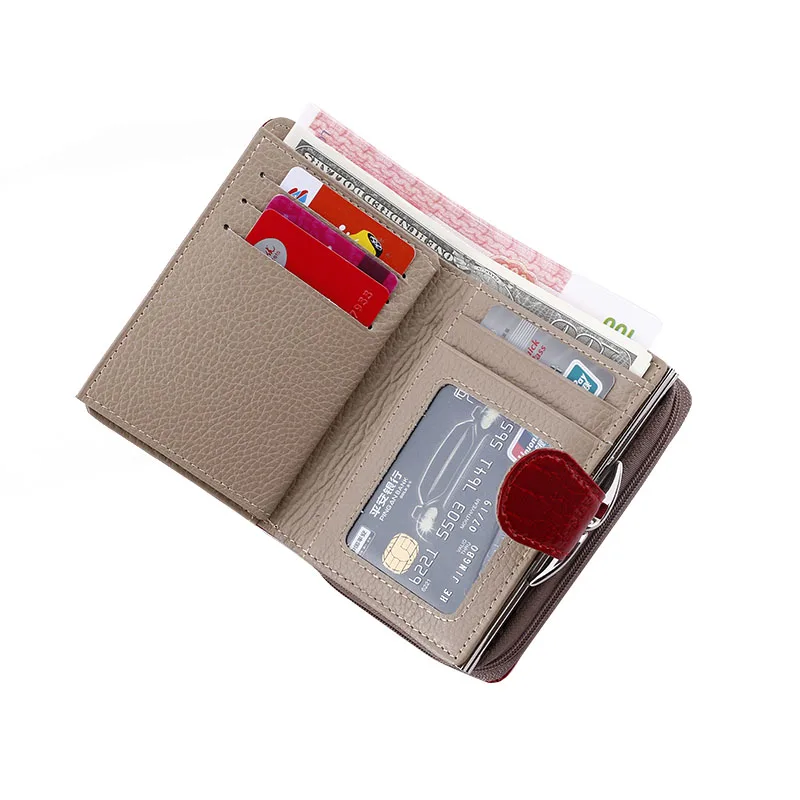 Кошелек из коровьей кожи женские кошельки на молнии сумка для монет натуральной