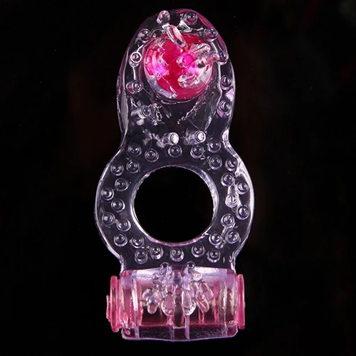 Мужское кольцо для пениса Эротическое вибрационное мужчин клитор двойное