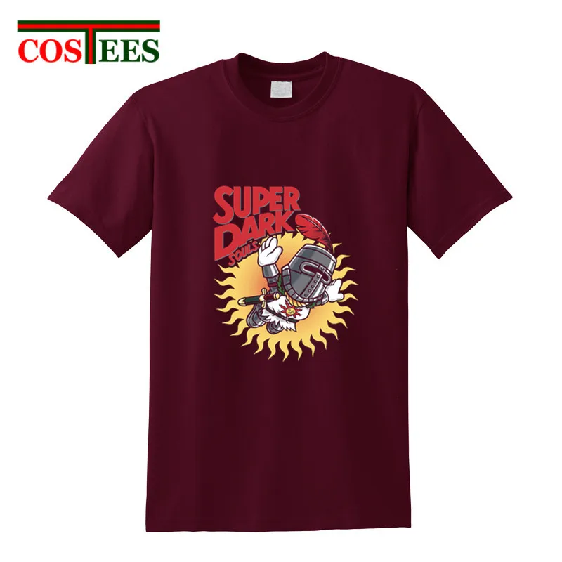 2018 уникальный дизайн модная футболка Super dark souls camiseta хип хоп с принтом хвалю