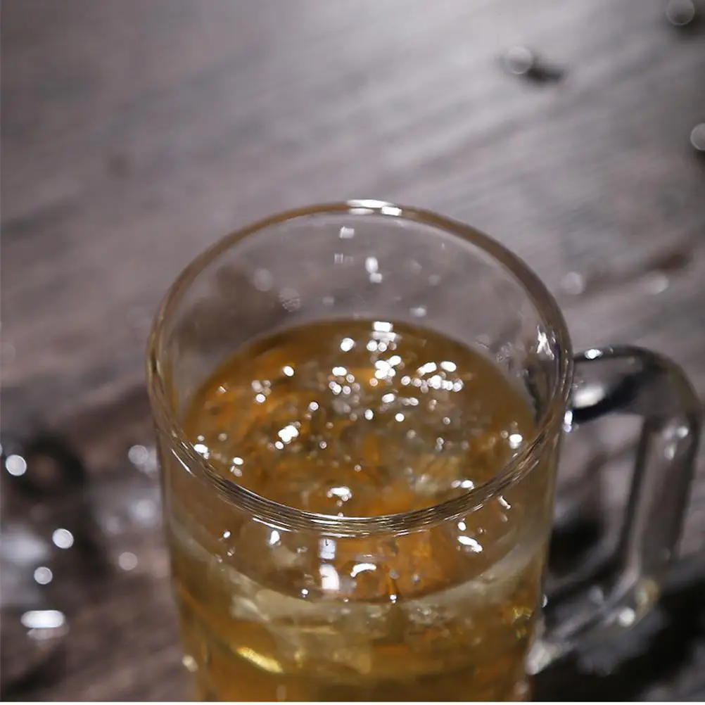 Пивные кружки с ручкой кружка изоляцией для питья прозрачное стекло чашка чая