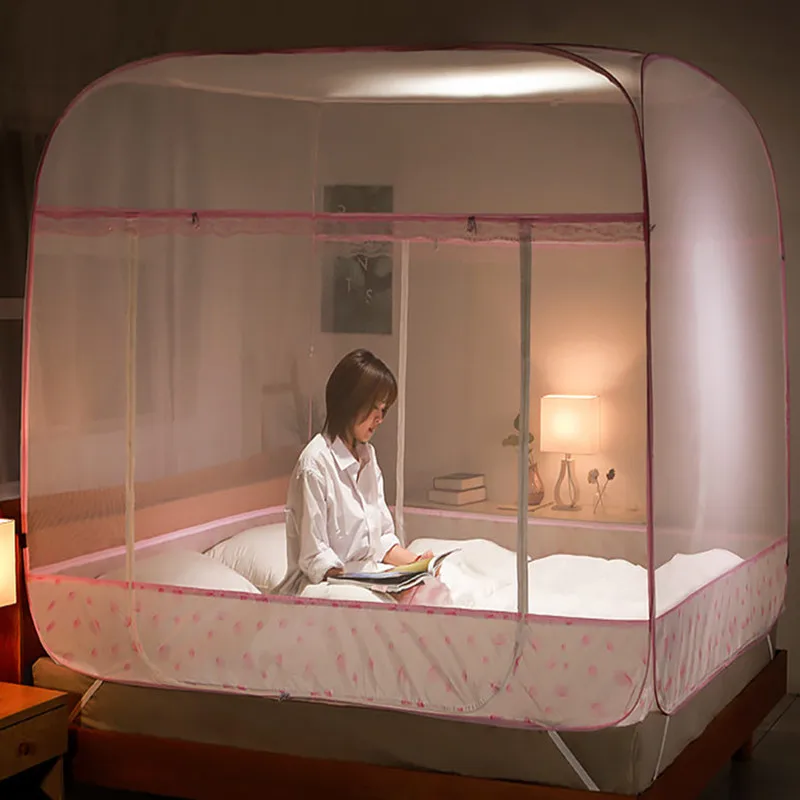 Односпальная монгольская юрта Москитная Сетка кружевная Студенческая москитная