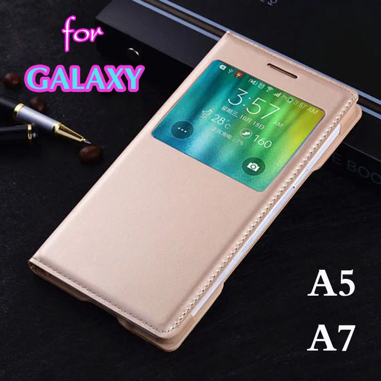 Откидной Чехол YKSPACE 6 цветов чехол из искусственной кожи для Samsung Galaxy A5 A7 2015 2016 2017